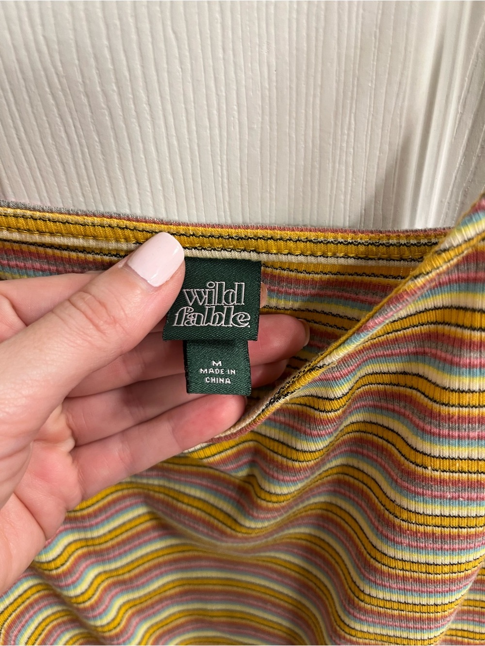 Wild Fable Multicolor Ribbed Striped Tank Romper - Picture 3 of 5